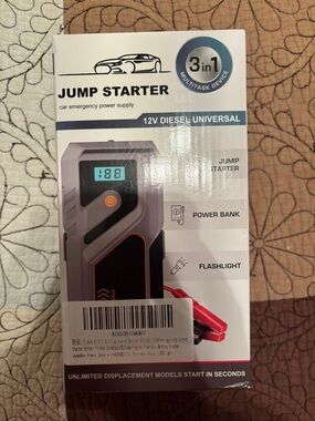 Car Emergency Power Supply Multitask Device 3-in-1 - New Sealed Box
